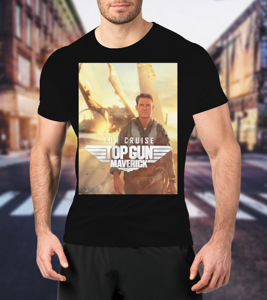Tom Cruise Top Gun Maverick Pilot Iconic Movie Scene T-Shirt