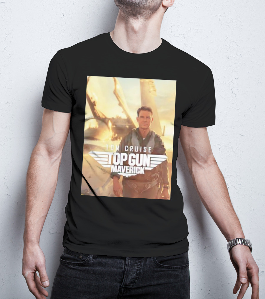 Tom Cruise Top Gun Maverick Pilot Iconic Movie Scene T-Shirt