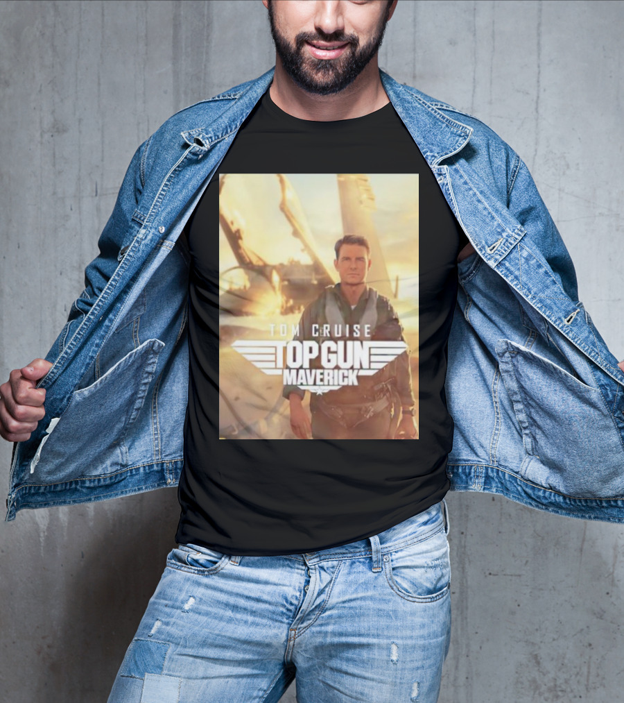 Tom Cruise Top Gun Maverick Pilot Iconic Movie Scene T-Shirt