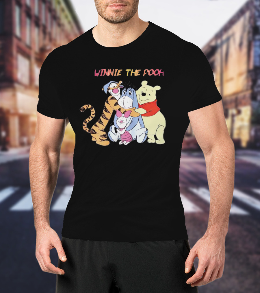 Winnie The Pooh Tigger Eeyore Piglet Hug Friends T-Shirt