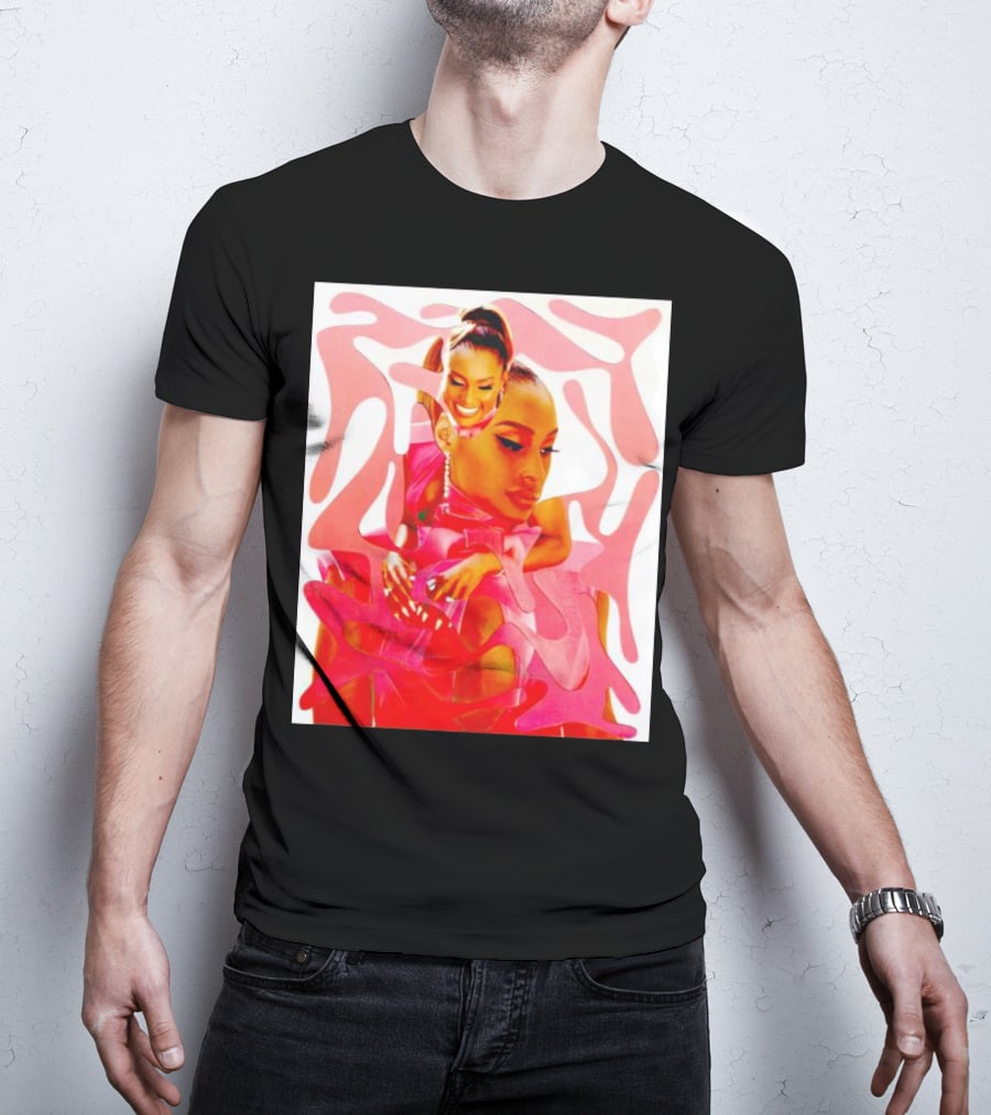 Issa Rae Barbie In Pink Abstract T-Shirt