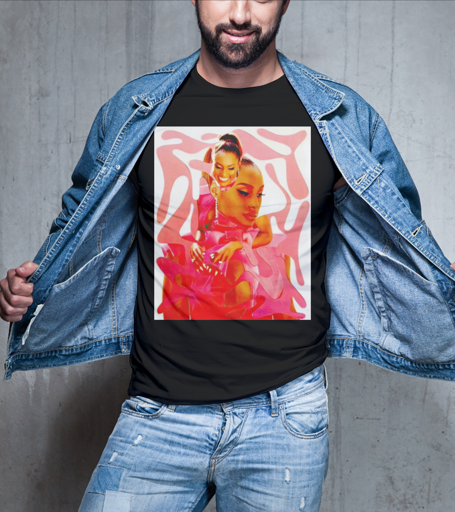 Issa Rae Barbie In Pink Abstract T-Shirt