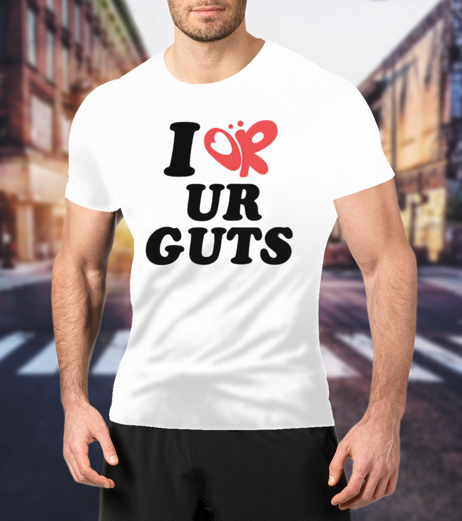 I Or Ur Guts Butterfly Heart T-Shirt