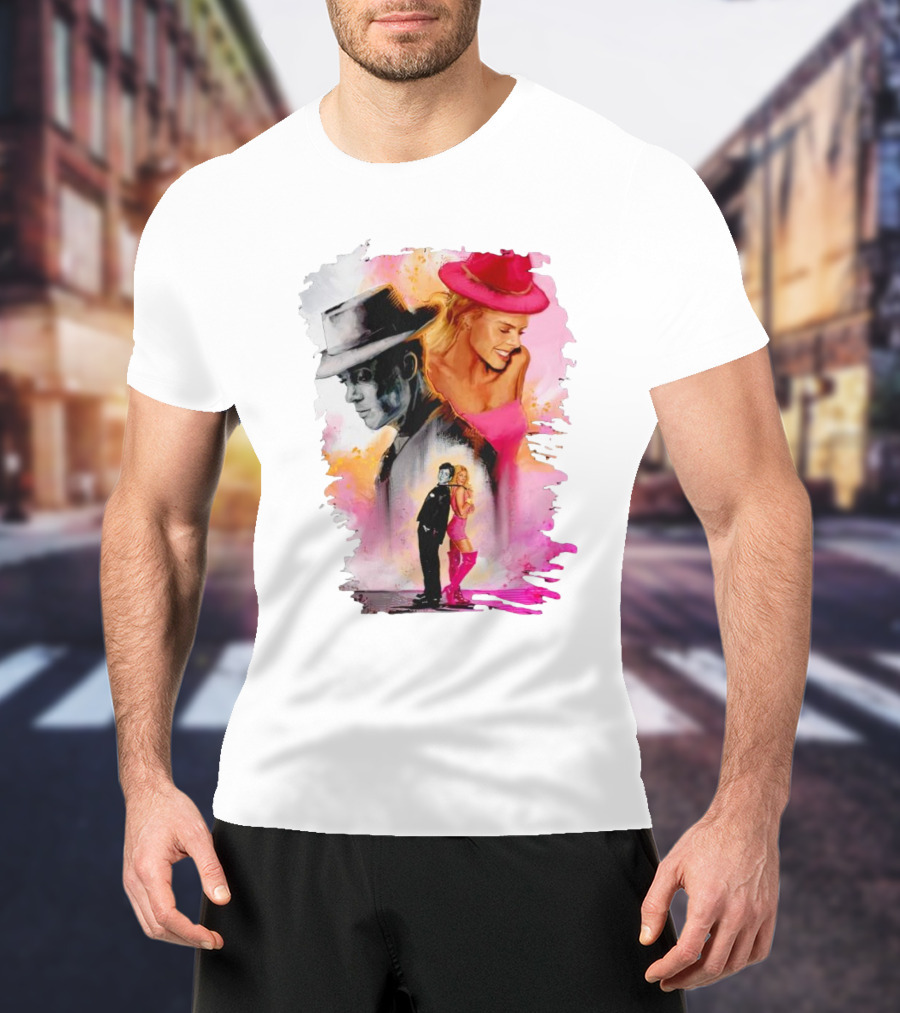 Barbie Oppenheimer Crossover Art Fusion T-Shirt