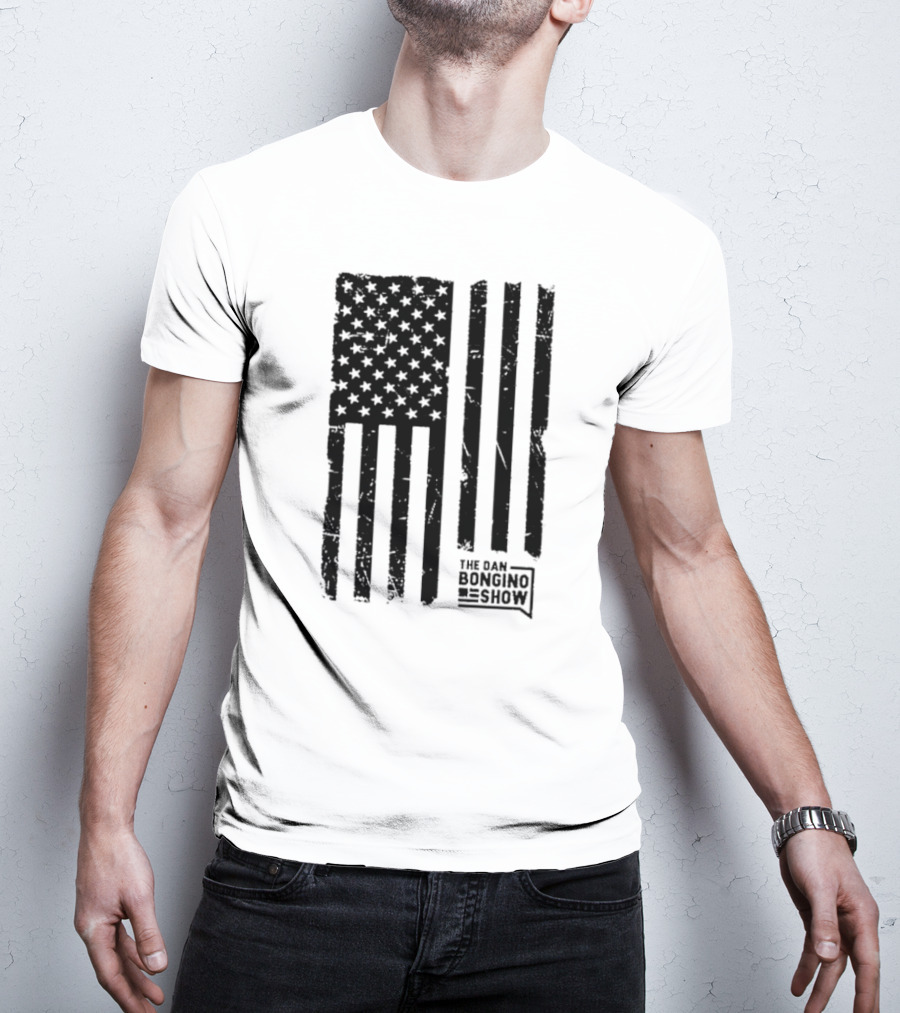 The Dan Bongino Show Distressed American Flag T-Shirt