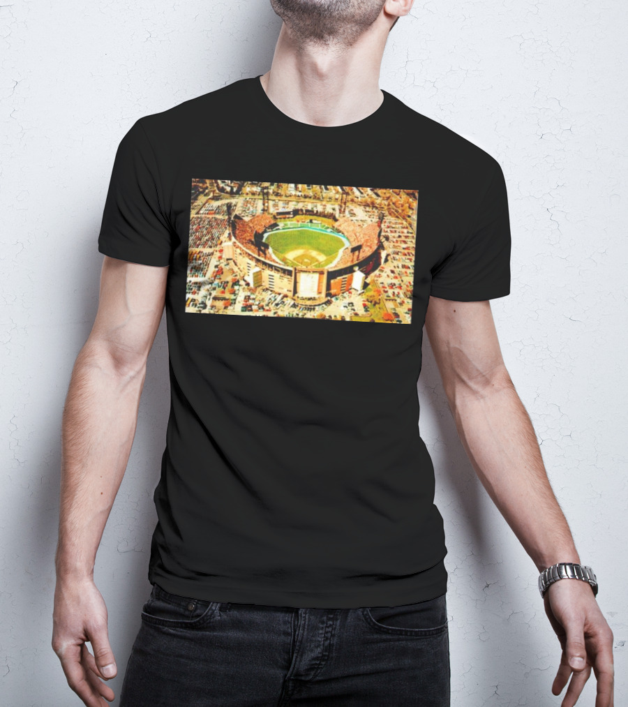 Baltimore Orioles Memorial Stadium Aerial View T-Shirt