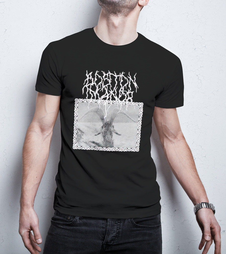 Boston Manor Goat Black Metal Style Monochrome T-Shirt