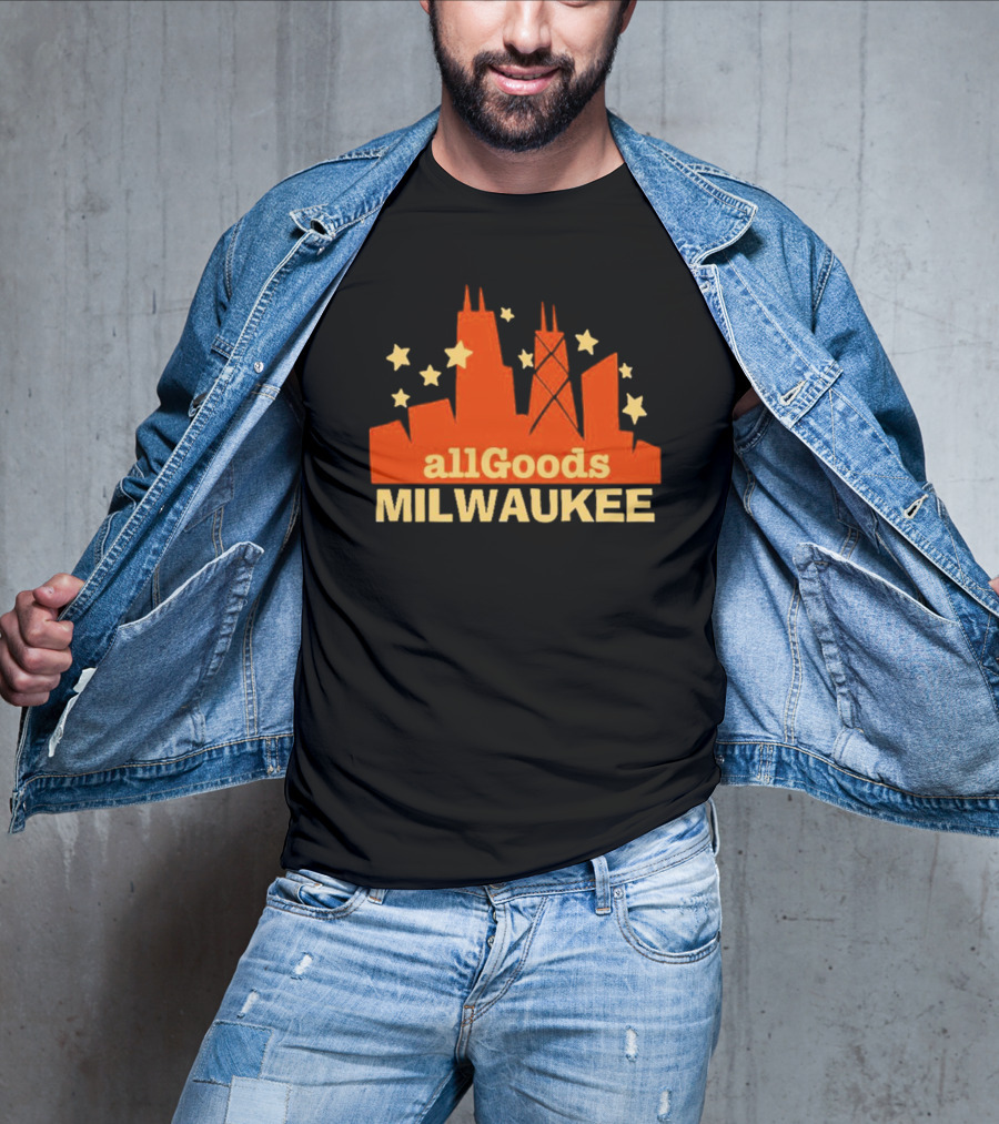 AllGoods Milwaukee Skyline Stars T-Shirt