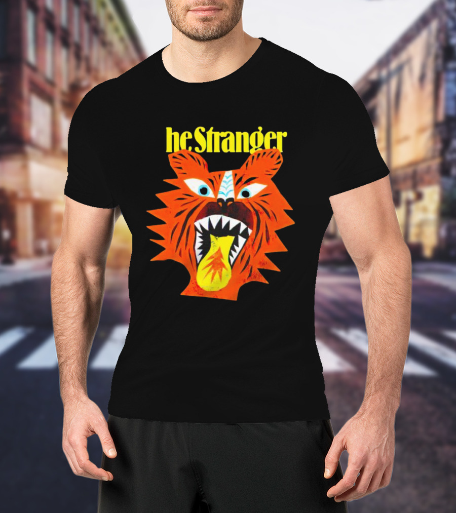 He Stranger Tiger Fierce Roaring Face T-Shirt