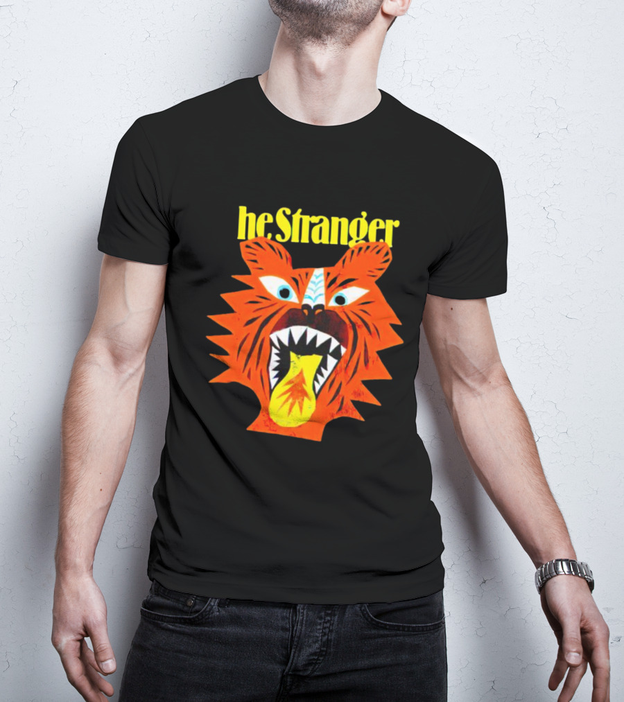 He Stranger Tiger Fierce Roaring Face T-Shirt