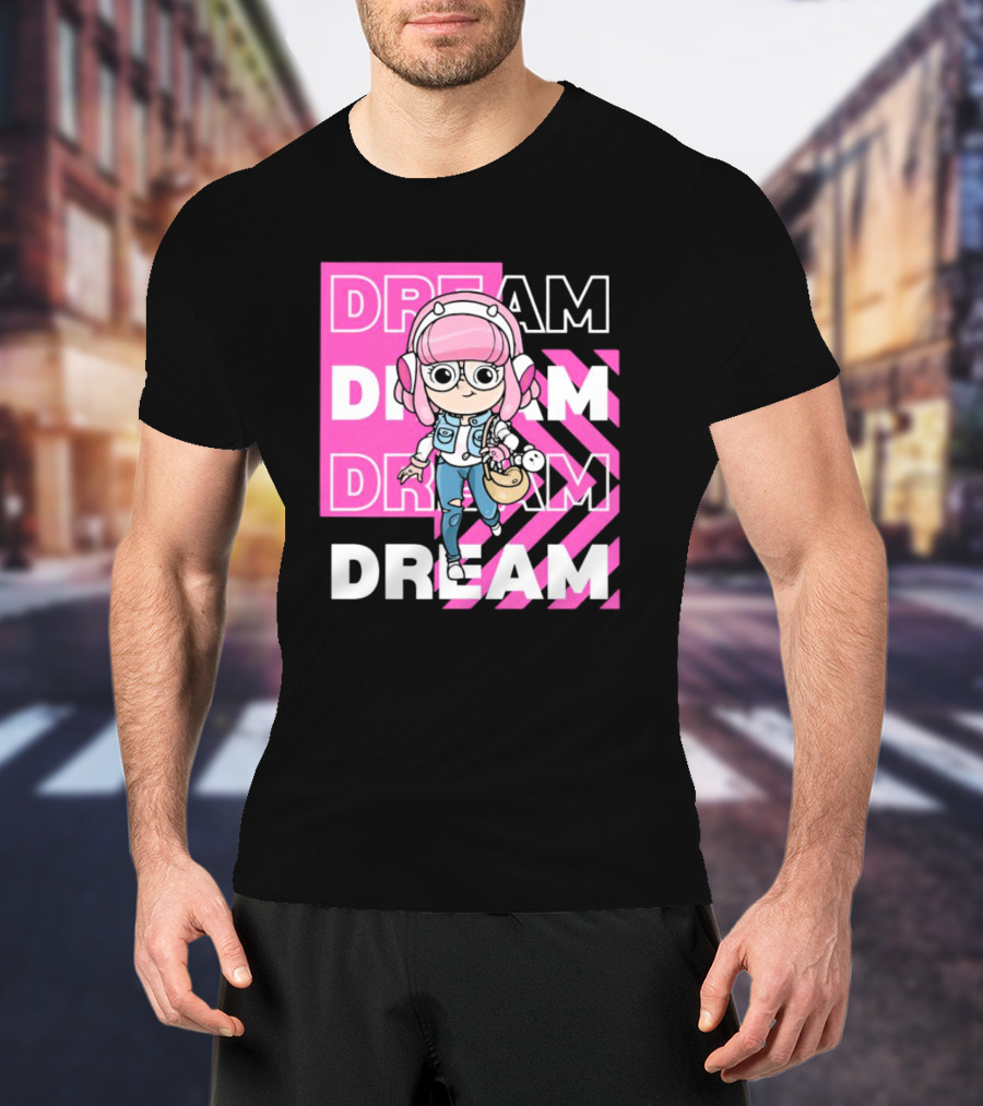 Dream Remix Pink Headphones Girl T-Shirt
