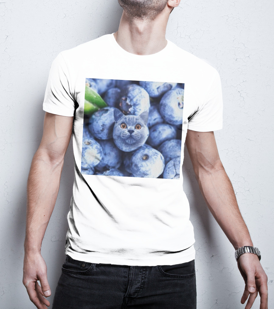 Cat Blueberries Meme T-Shirt