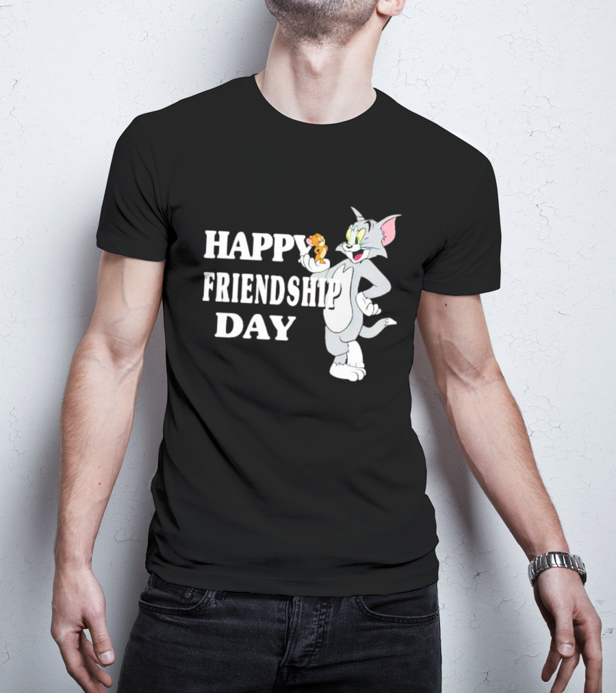 Tom And Jerry Happy Friendship Day T-Shirt