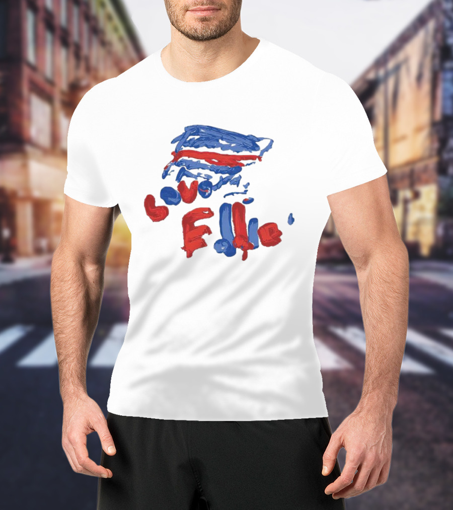 Buffalo Love Eddie Bills Colors T-Shirt