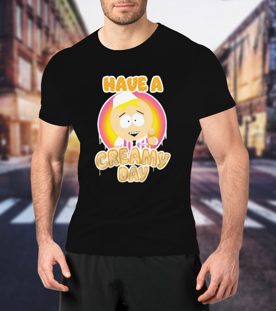 Have A Creamy Day DikinBaus Hot Dogs Ice Cream Cone T-Shirt