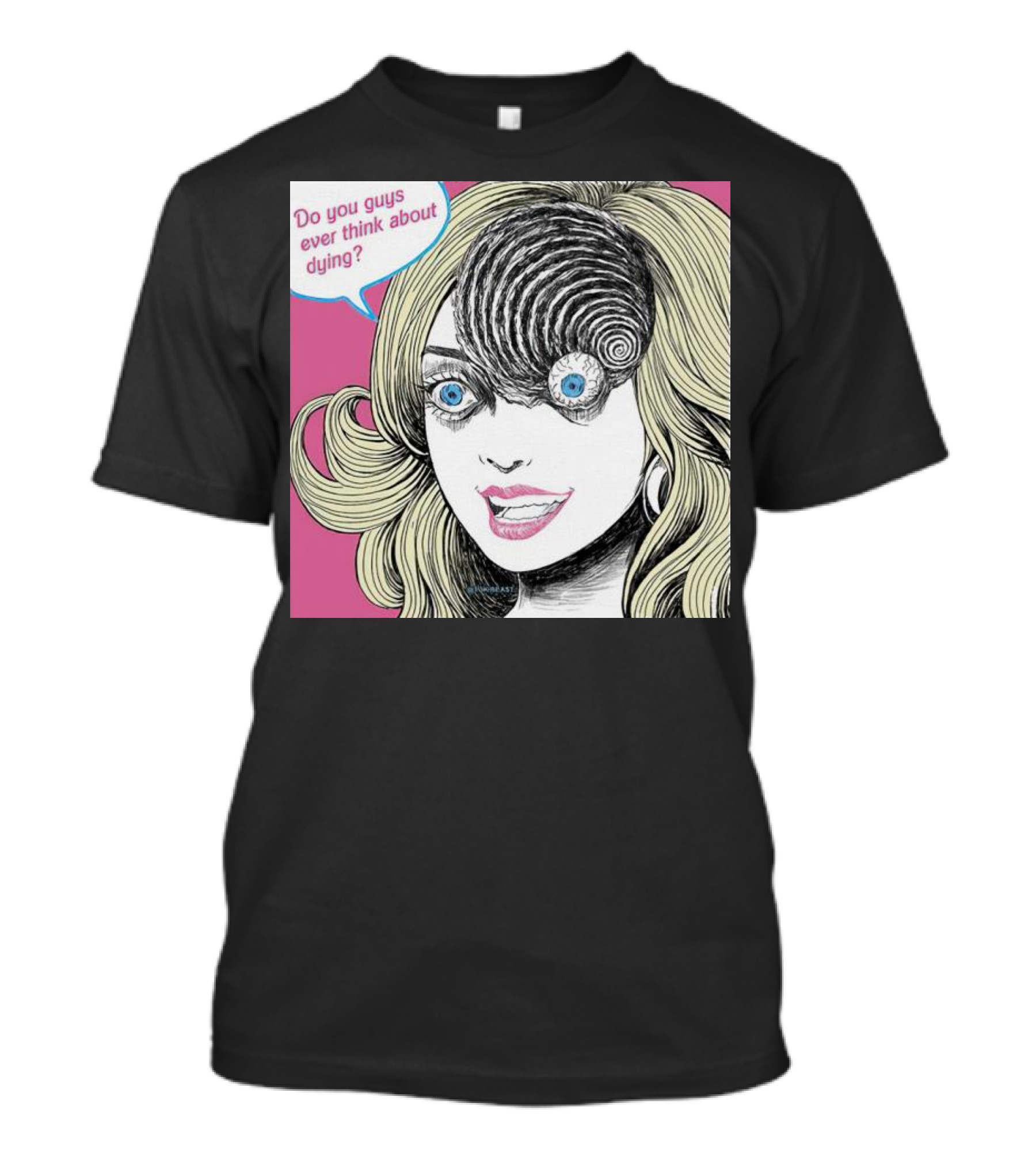 Junji Ito Barbie Do You Guys Ever Think About Dying Manga Horror Mashup T-Shirt