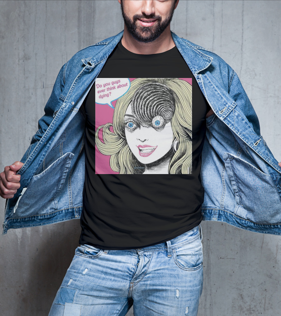 Junji Ito Barbie Do You Guys Ever Think About Dying Manga Horror Mashup T-Shirt