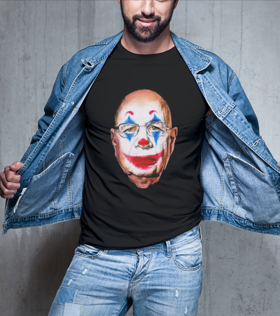 Klaus Schwab Joker Clown Face Paint T-Shirt