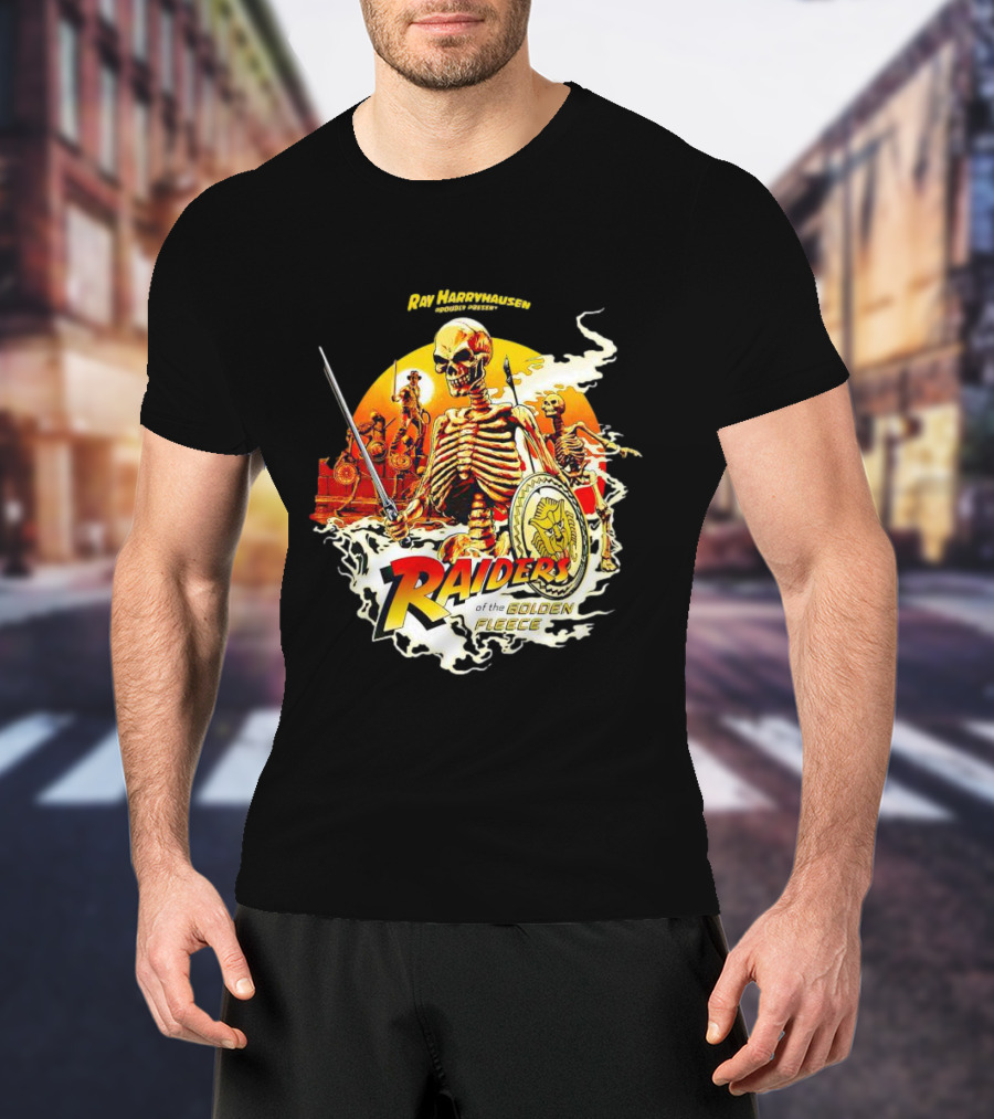 Ray Harryhausen Raiders Of The Golden Fleece Skeleton Warriors Sword Chariot Adventure T-Shirt