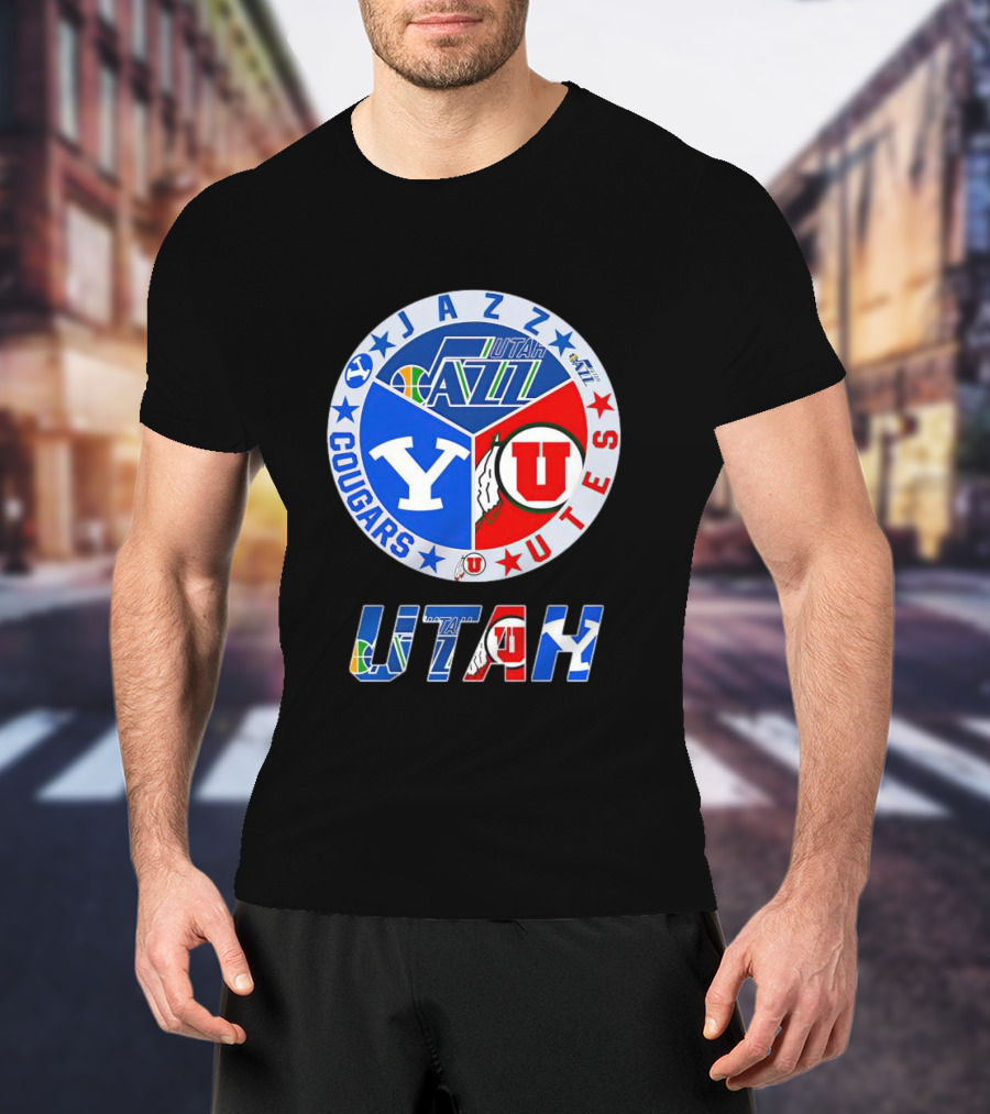 Jazz Cougars Utes Utah Sports Team T-Shirt
