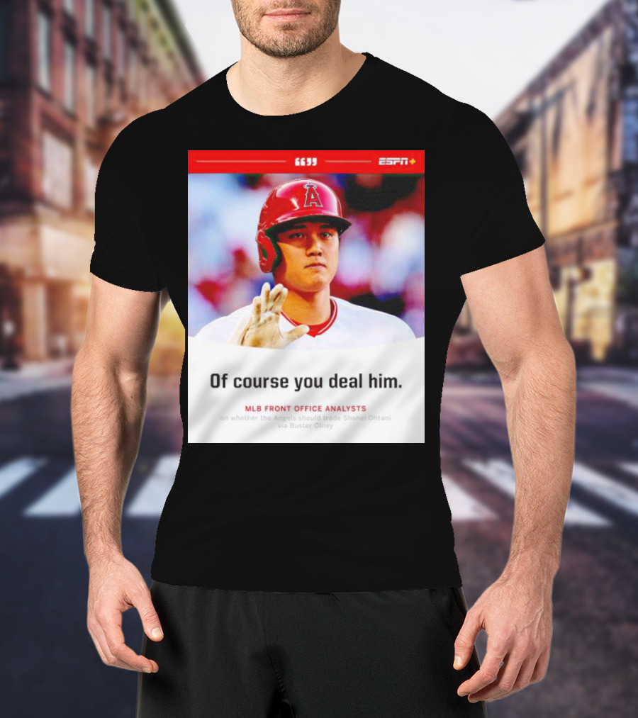 ESPN+ Shohei Ohtani MLB Front Office Analysts Trade Discussion T-Shirt
