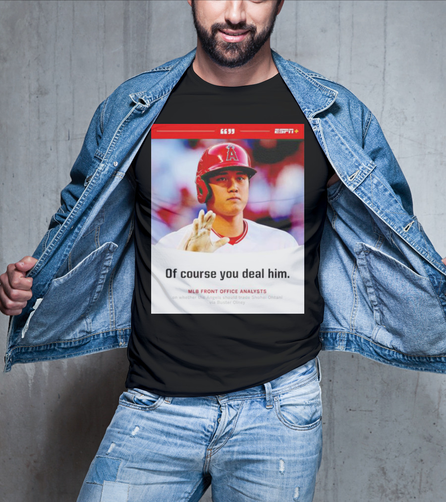 ESPN+ Shohei Ohtani MLB Front Office Analysts Trade Discussion T-Shirt