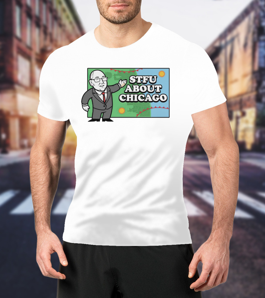 STFU About Chicago Weather Map Presenter T-Shirt
