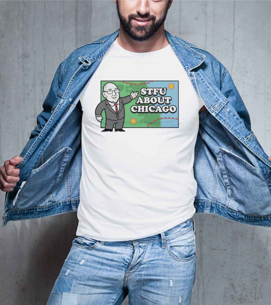 STFU About Chicago Weather Map Presenter T-Shirt