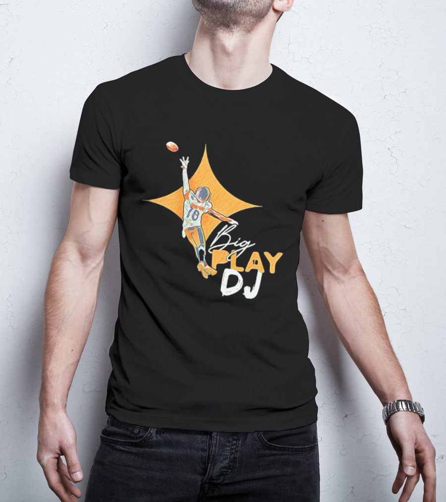 Big Play DJ Pittsburgh Steelers Football Star Catch 18 T-Shirt