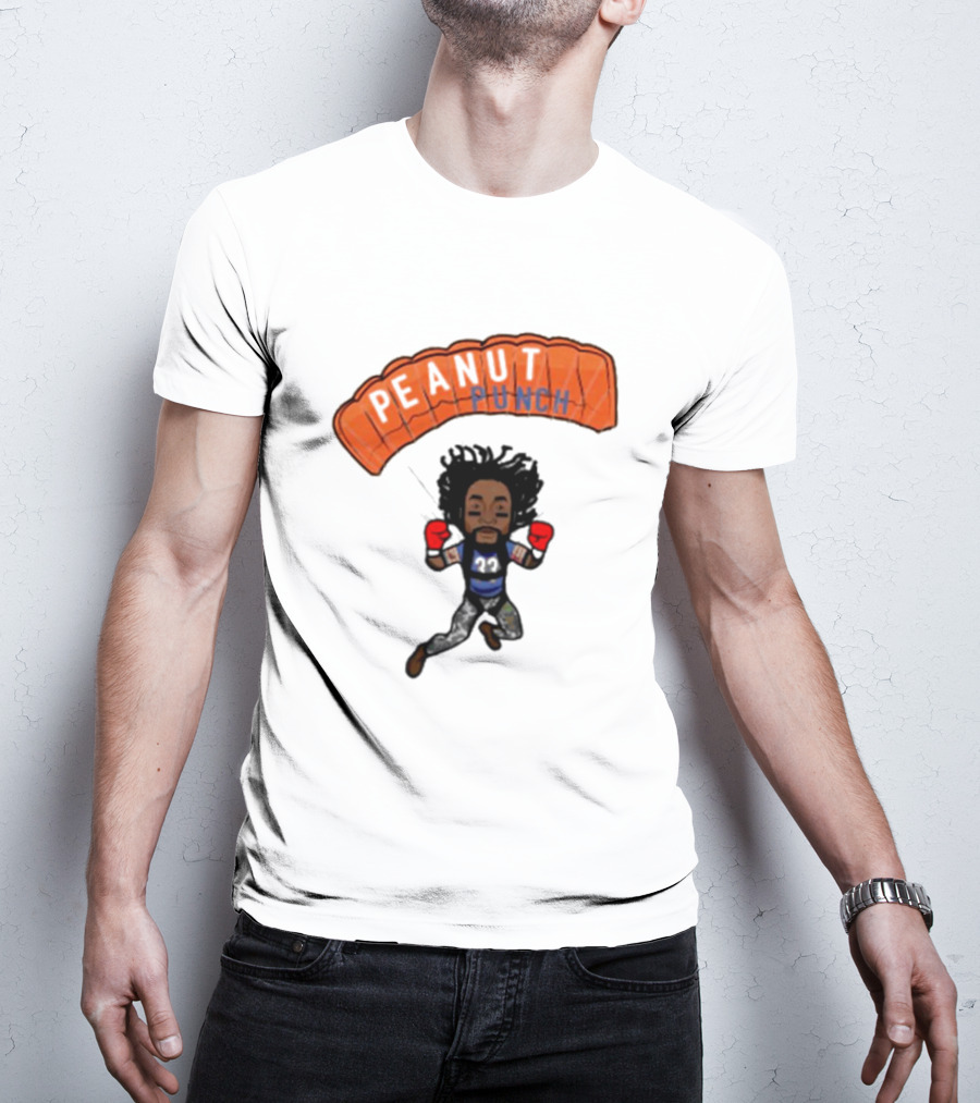 Charles Tillman Peanut Punch Parachute Skydiving Adventure T-Shirt