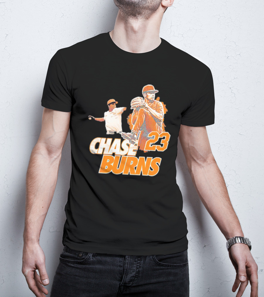 CHAS BURNS 23 Throw The Ball T-Shirt