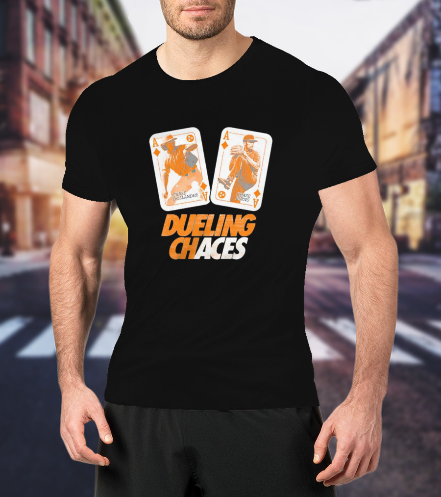Dueling Chaces Chase Dollander Chase Burns Playing Cards T-Shirt