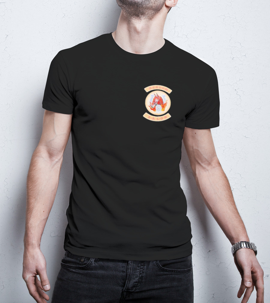 Kendom Saloon Vintage Fire Helmet Emblem T-Shirt
