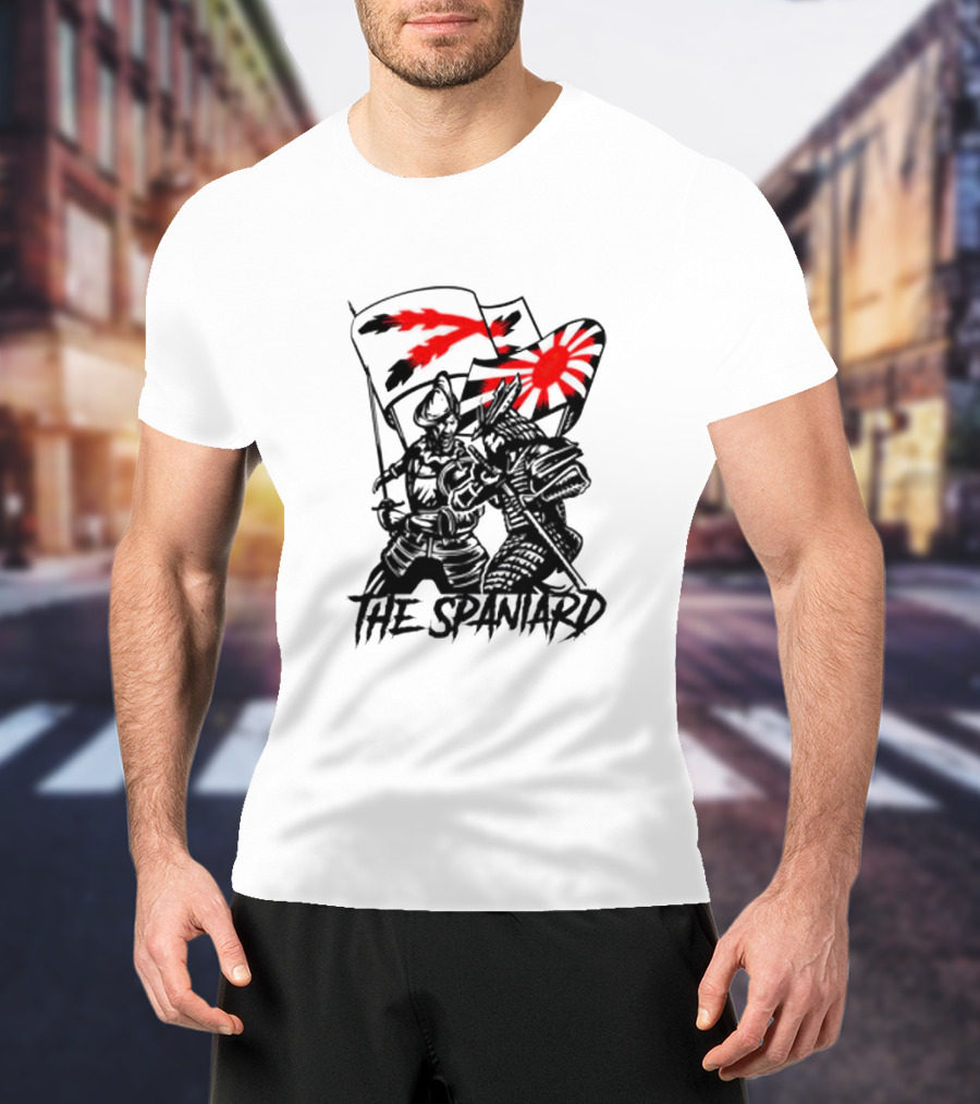 The Spaniard Knight With Dual Red Flags T-Shirt