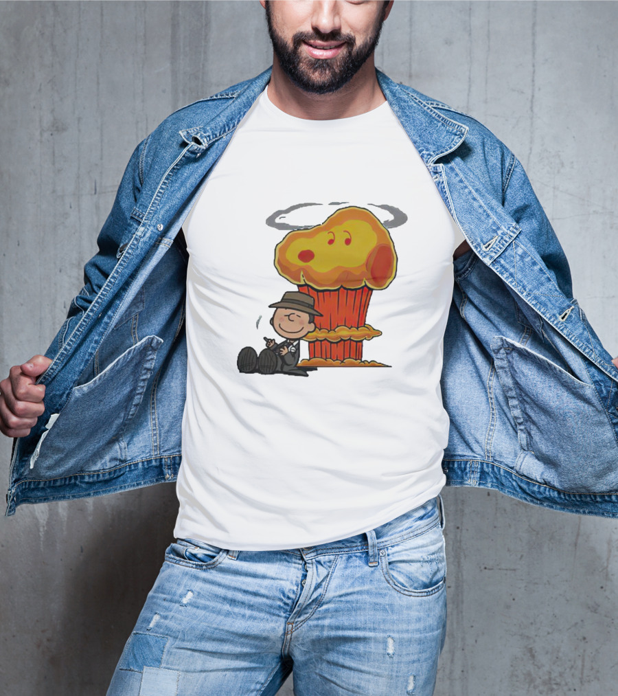 Oppeanutheimer Snoopy Explosion With Charlie Brown Smoking T-Shirt
