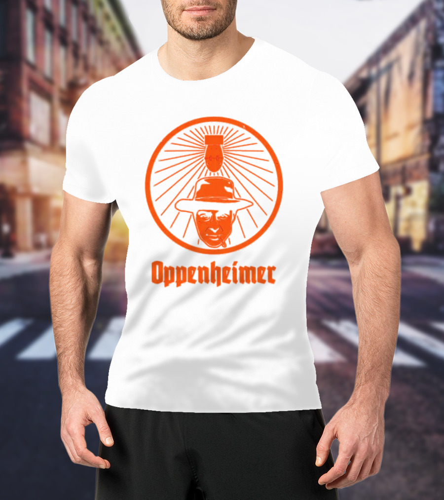 Oppenheimer Atom Meister Iconic Bomb Hat T-Shirt