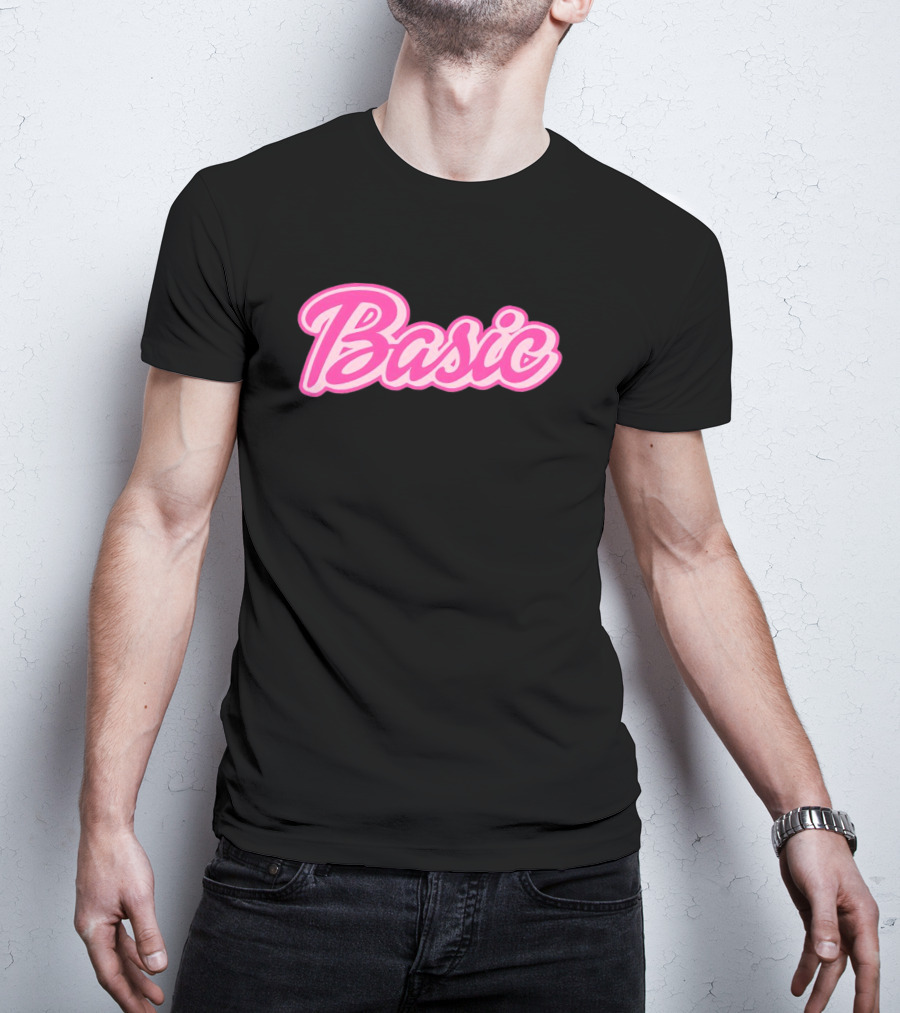 Basic Barbie Pink Script T-Shirt