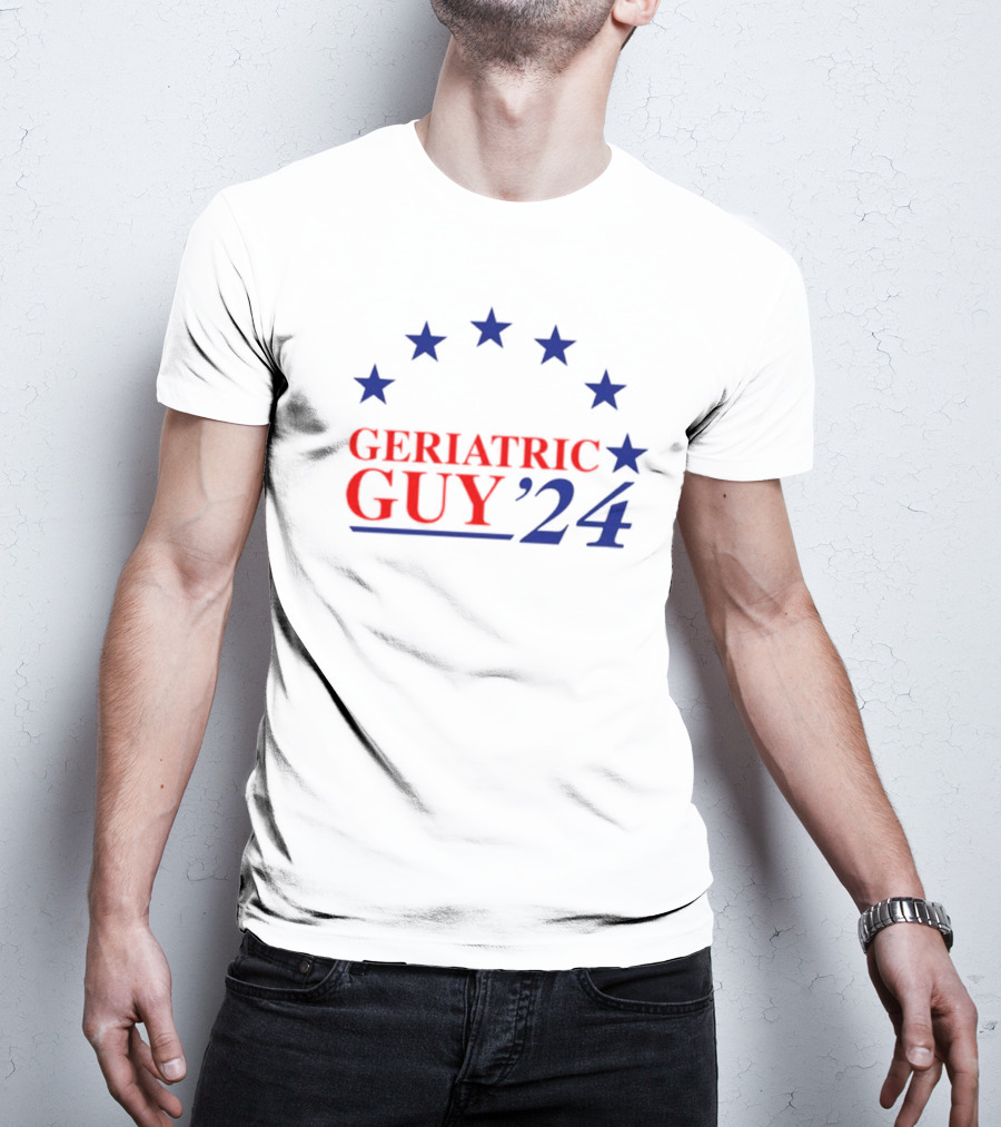 Geriatric Guy ’24 Stars And Stripes Political Campaign T-Shirt