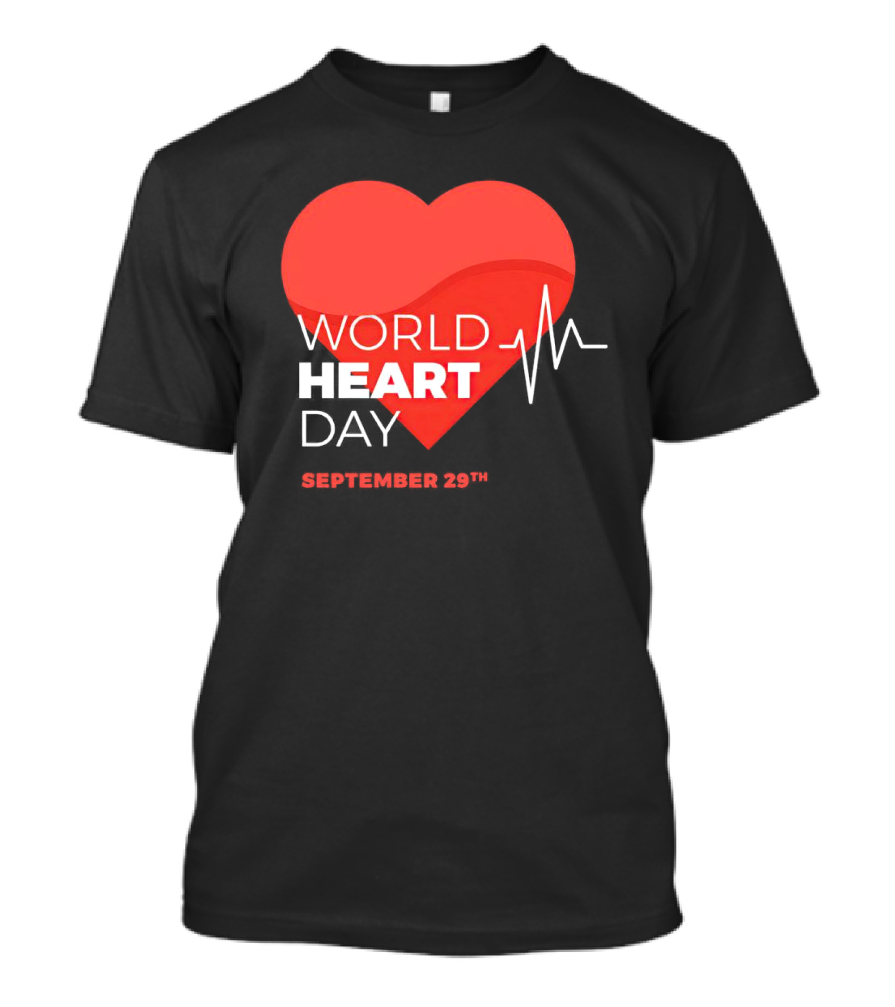 World Heart Day September 29th Heartbeat T-Shirt