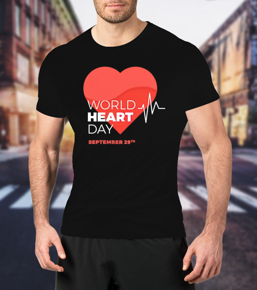 World Heart Day September 29th Heartbeat T-Shirt