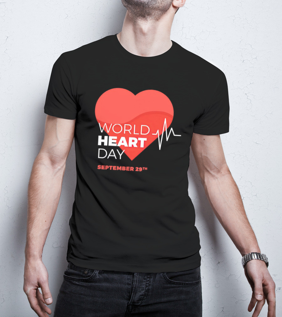 World Heart Day September 29th Heartbeat T-Shirt