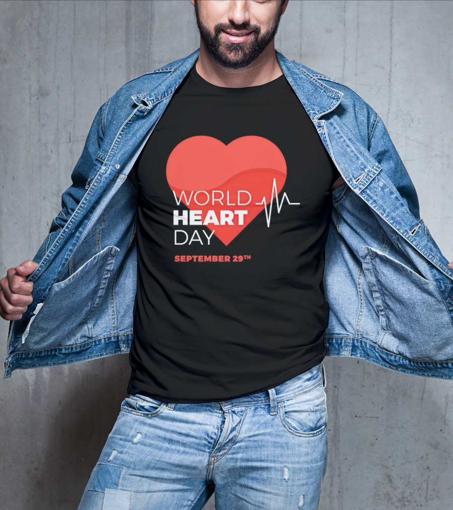 World Heart Day September 29th Heartbeat T-Shirt