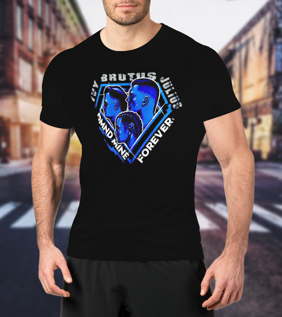 Ivy Brutus Julius Diamond Mine Forever Blue Portrait Trio T-Shirt