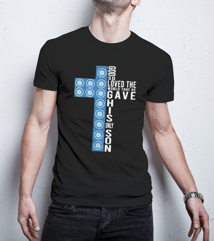 Mariners Cross God So Loved The World That He Gave His Only Son T-Shirt