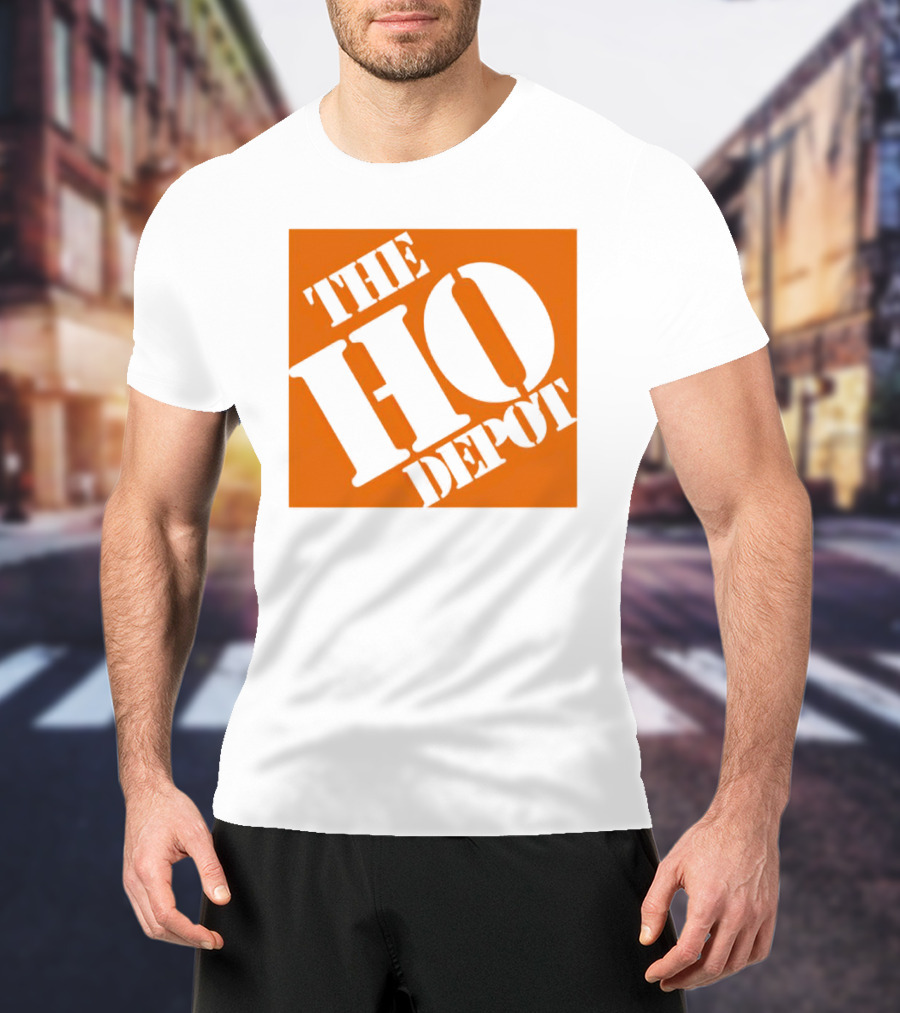 The Ho Depot Orange Square T-Shirt