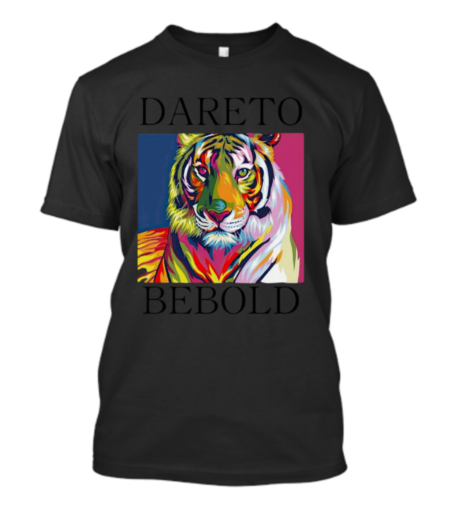 Dareto Be Bold Colorful Tiger T-Shirt