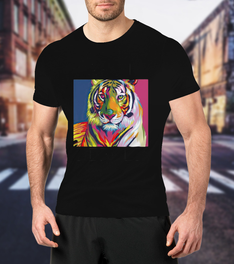 Dareto Be Bold Colorful Tiger T-Shirt