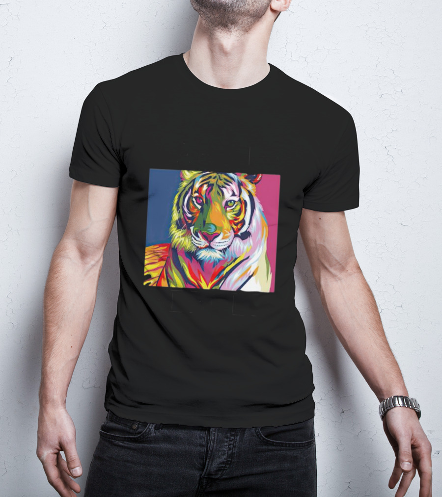 Dareto Be Bold Colorful Tiger T-Shirt