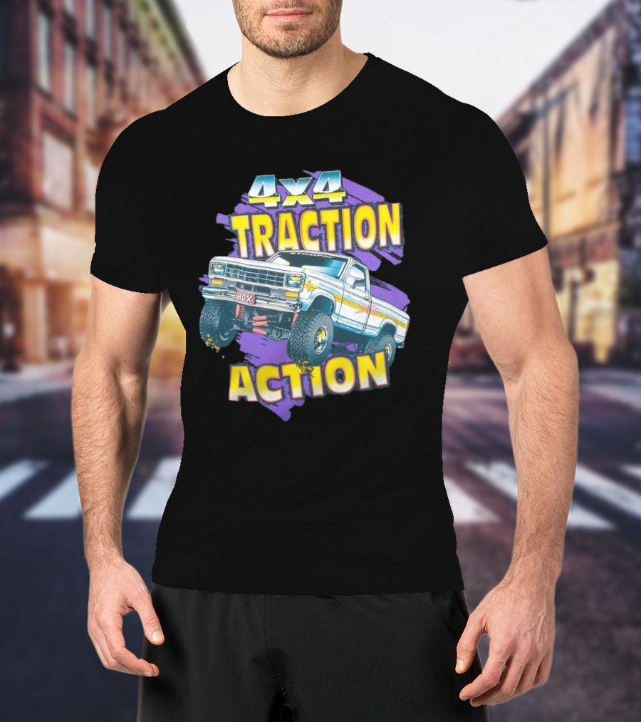 4x4 Traction Action Vintage Truck ROXX T-Shirt