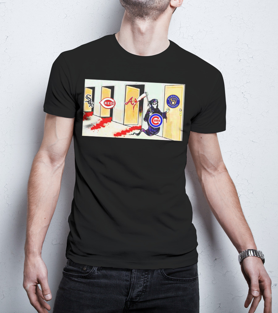 Death The Cubs Are Coming For Brewers Reds Braves White Sox T-Shirt